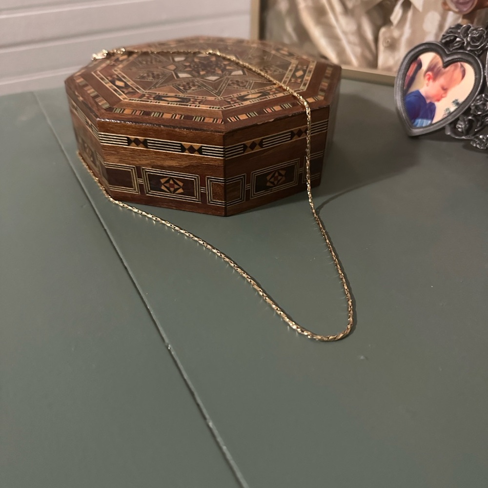 gold plated chain necklace